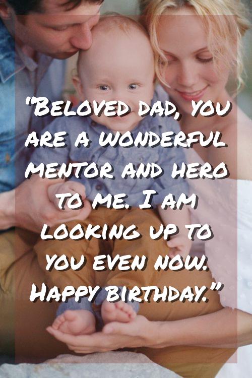 birthday msg for father from daughter